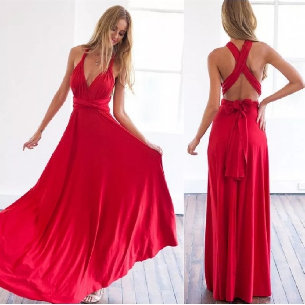 MULTIWAY WRAP CONVERTIBLE MAXI DRESS